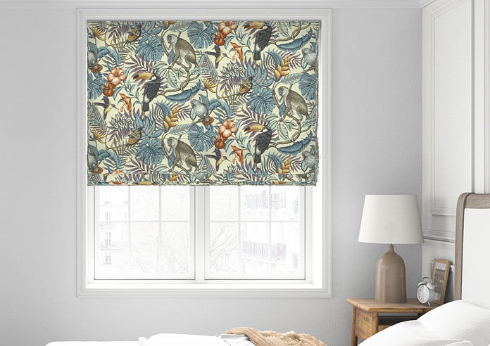 Rain Forest, Henna - Twist&Fit Roman Blind - Image 3